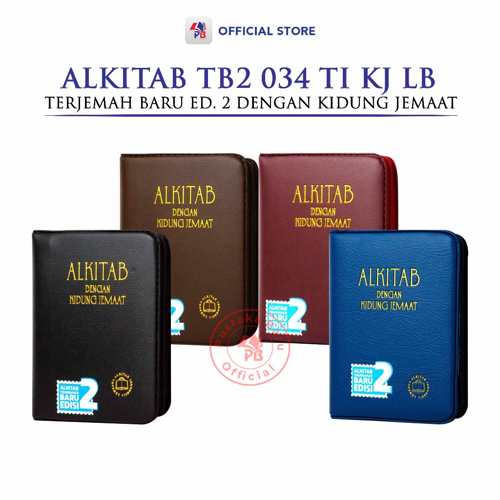 Alkitab Kristen Terjemahan Baru Dengan Kidung Jemaat TB2 034 TI KJ LB Cover Resleting Terjemah baru 