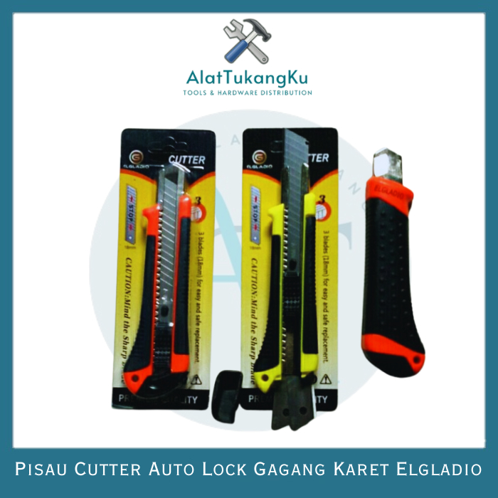 

Pisau Cutter Murah Elgladio Jumbo Auto Lock / Cutter Besar Murah Bagus / Katter Alat pemotong serbaguna