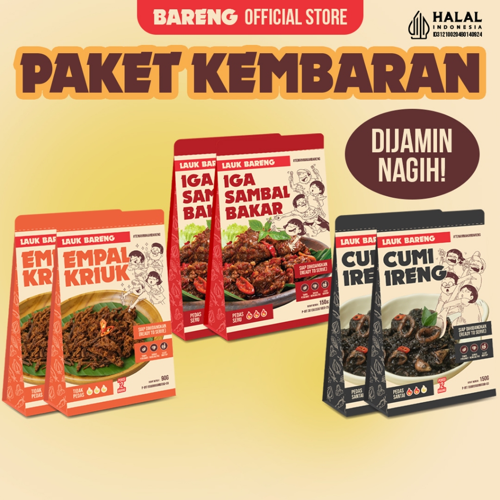 

Lahap Bareng - Paket Kembaran 2 Lauk | Makanan Instant Ready to Eat, Real Food, Praktis & Tanpa Pengawet