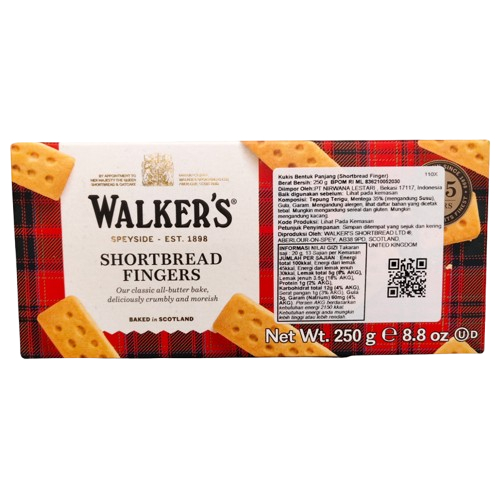 

Walker's shortbread fingers 250 Gram