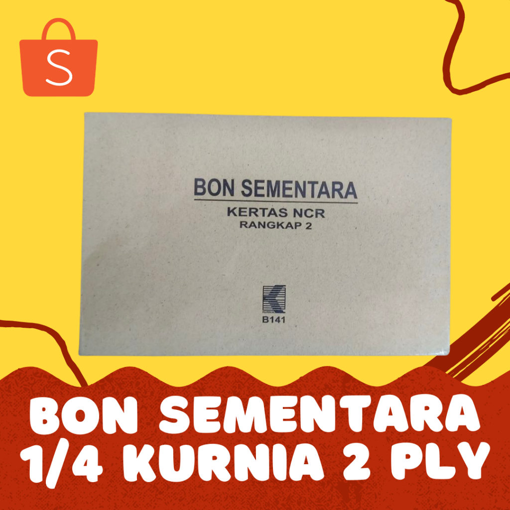 

Bon Sementara 1/4 Folio Kurnia 2 ply