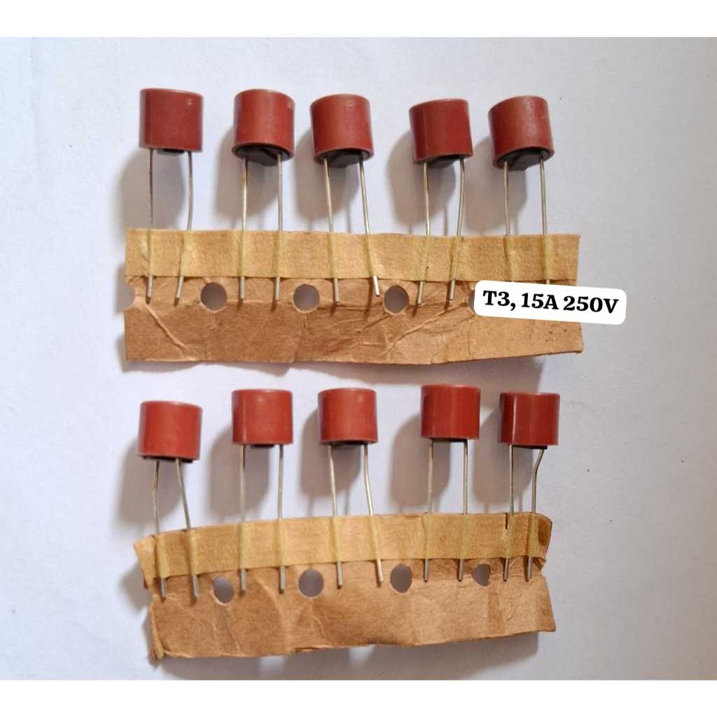 Sekring Plastik Bulat ROUND FUSE T3.15A Sekring Bulat Fuse 3.15A-250v Original