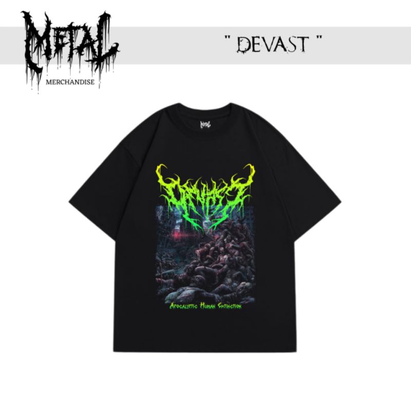 t-shirt devast band luar kaos band metal luar negeri original merch