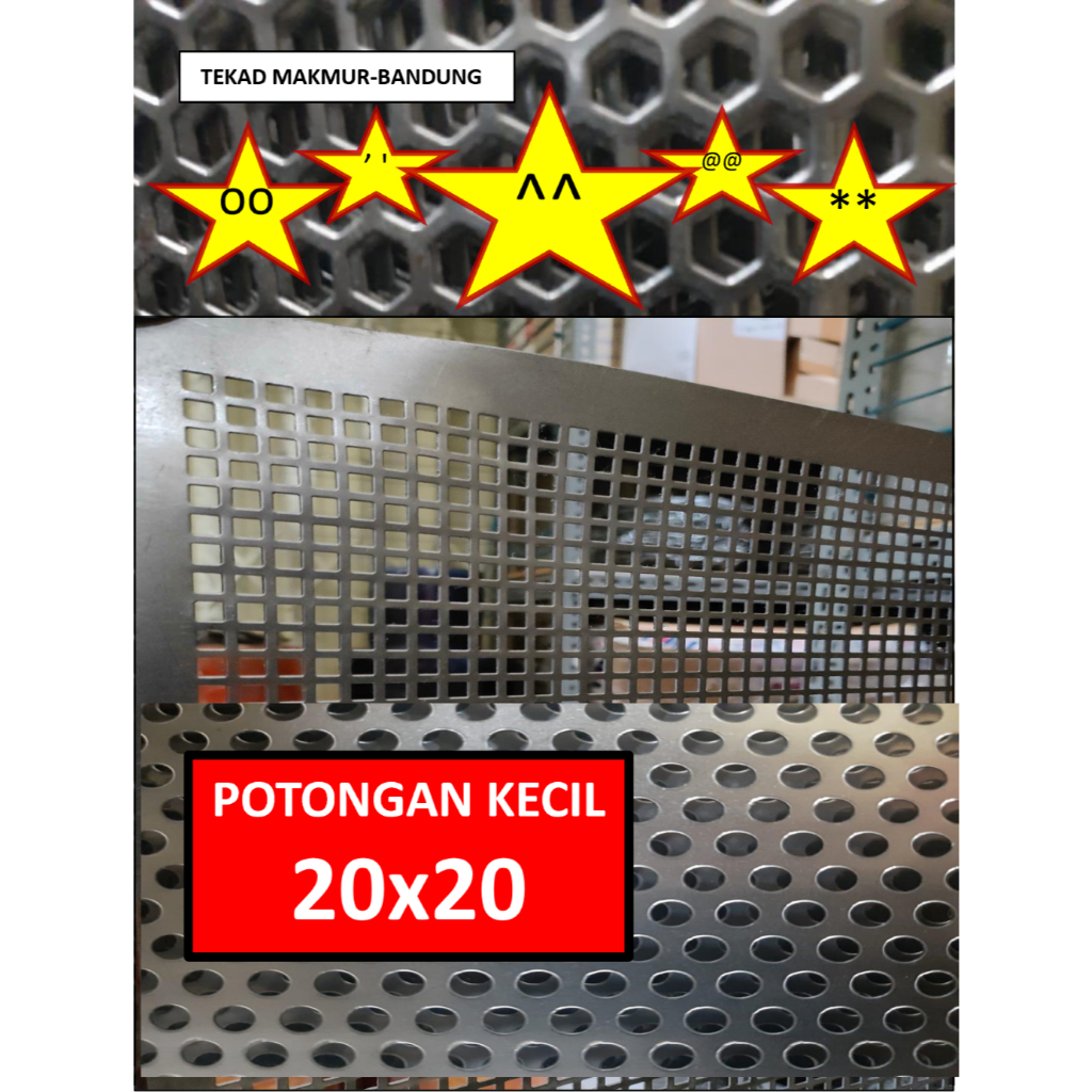 Plat Lubang - 20x20 - Plat Speaker - Ram Speaker - Grill Speaker