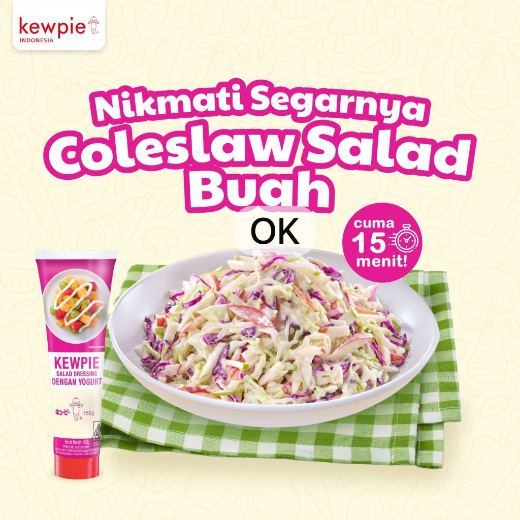 

OK9308 KEWPIE Salad Dressing Dengan Yogurt 150gr / Bumbu Salad Yogurt