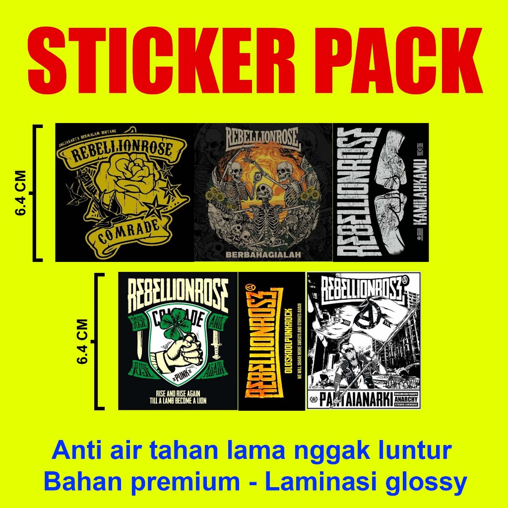 

sticker pack stiker band punk rebellionrose