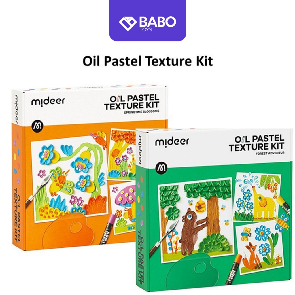 

Mideer Oil Pastel Texture Kit Set Mewarnai Oil Pastel Tekstur Kerajinan Mewarnai Anak