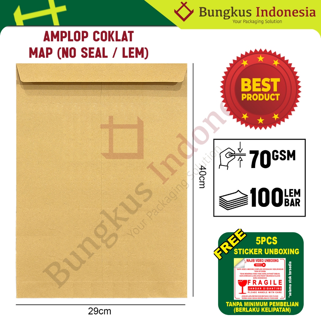 

Amplop Coklat Map ( 29x40cm )