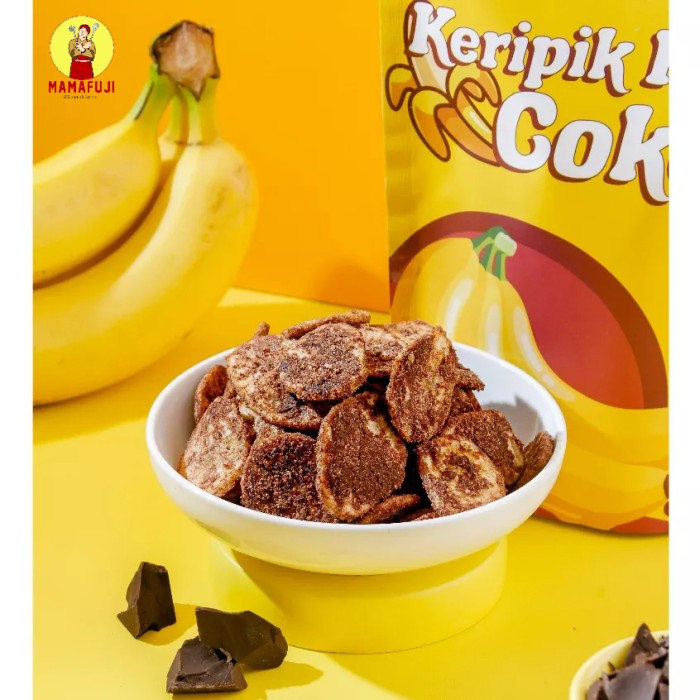 

Keripik Pisang Coklat Manis Mama Fuji Kriuk Renyah