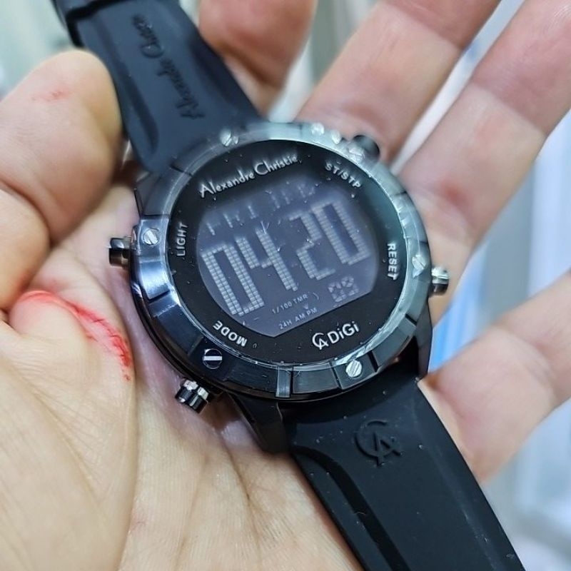 jam tangan pria digital ALEXANDRE CHRISTIE 9373 MHRIPBA