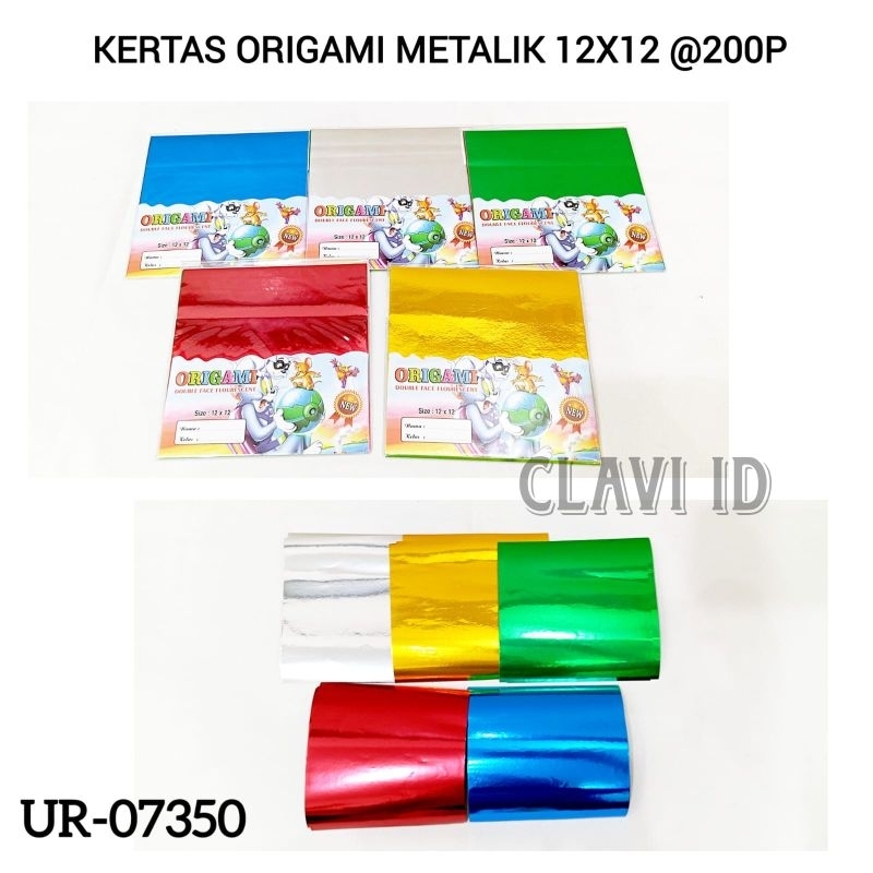 

7350/ORIGAMI 12X12 METALIK KILAT/KERTAS LIPAT/ORIGAMI METALIK