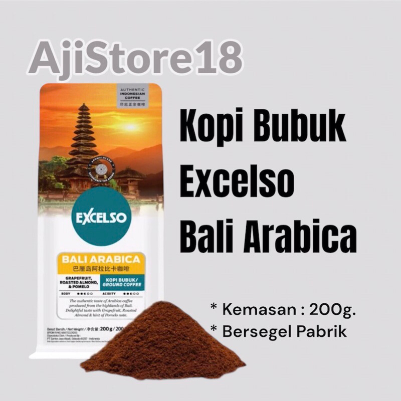 

Kopi Bubuk Excelso Arabica Bali 200g