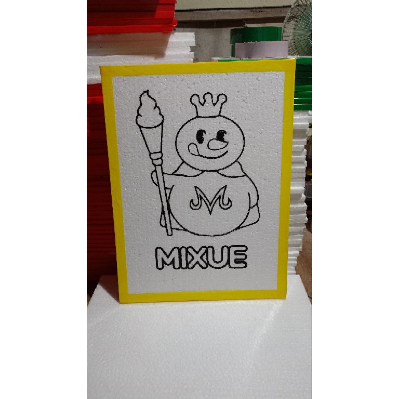 

Sterefoam sketsa lukis uk 25cm x 33 cm isi 2 gambar