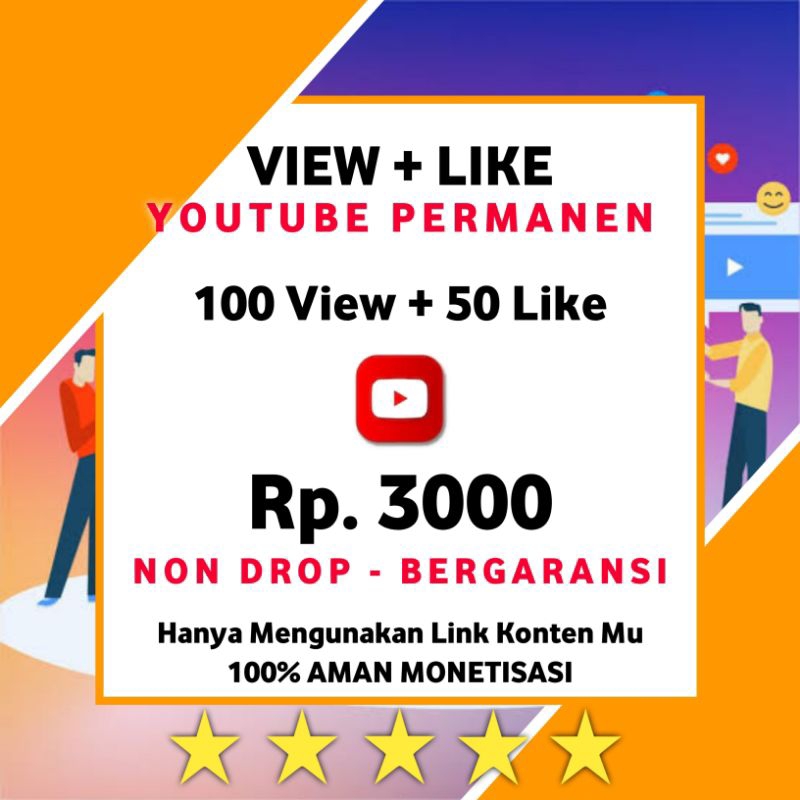 View Youtube Permanen Non Drop | Proses Cepat dan Bergaransi