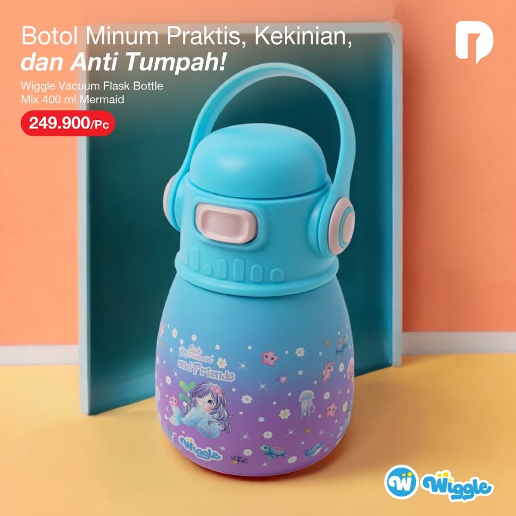 Botol Minum Wiggle Vacuum Flask Bottle Mix 400 Ml