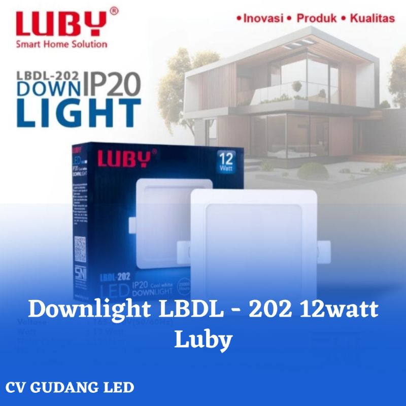 Lampu Downlight LBDL-202 12Watt - Luby
