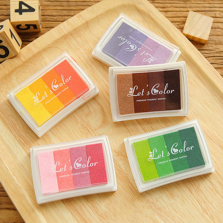 

21 Stamp Pad InkPad bak stempel gradient lets color radiant color tinta cap stempel warna warni