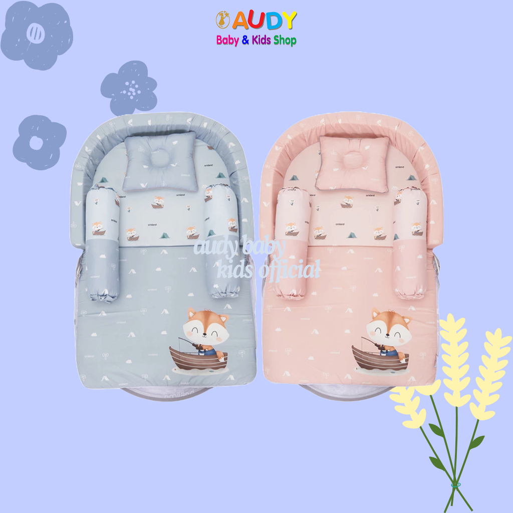AUDY BABY - OMILAND KASUR BAYI LIPAT FOX SERIES | KASUR BAYI & SOFA | KASUR BAYI DENGAN KELAMBU OK03