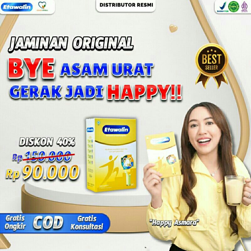 

paket 1 Box Etawalin - Membantu Mengatasi Asam Urat, Rematik dan Nyeri Sendi 100% Original Alami