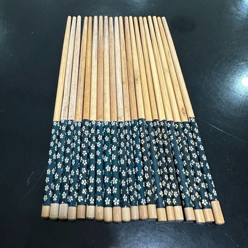 Sumpit makan kayu motif oriental bunga/sumpit zen jepang