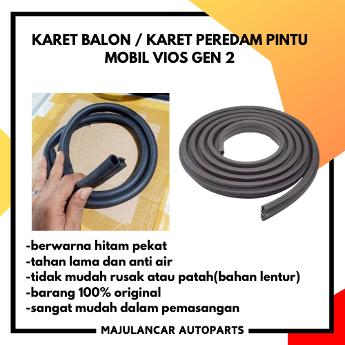 Karet balon/karet Peredam pintu mobil VIOS GEN 2