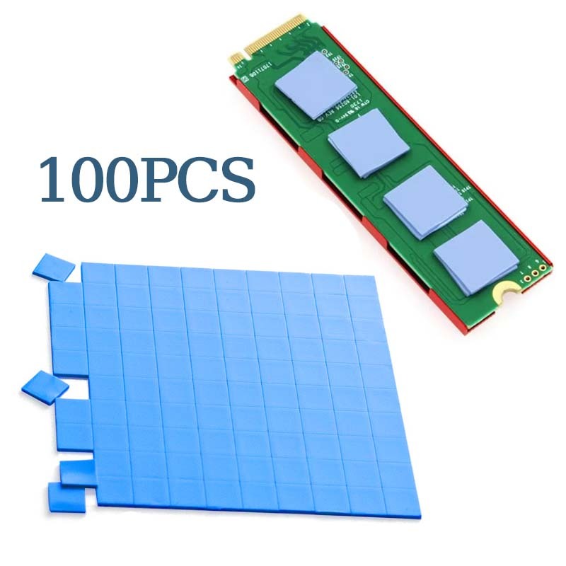 Thermal Pad 10cm X 10cm X 1mm Thermal Pad Potong Silicone  Cpu Gpu Processor Heatsink Silicon