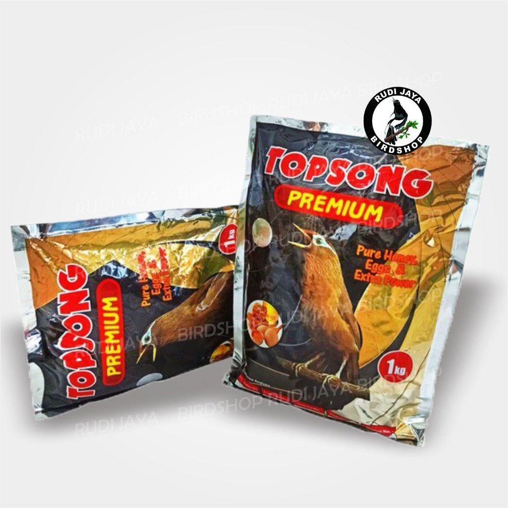 READY TOPSONG TOP SONG PREMIUM PAKAN MAKANAN VOER BURUNG WAMBI HWA MEI MURAI CENDET PROTEIN TINGGI T