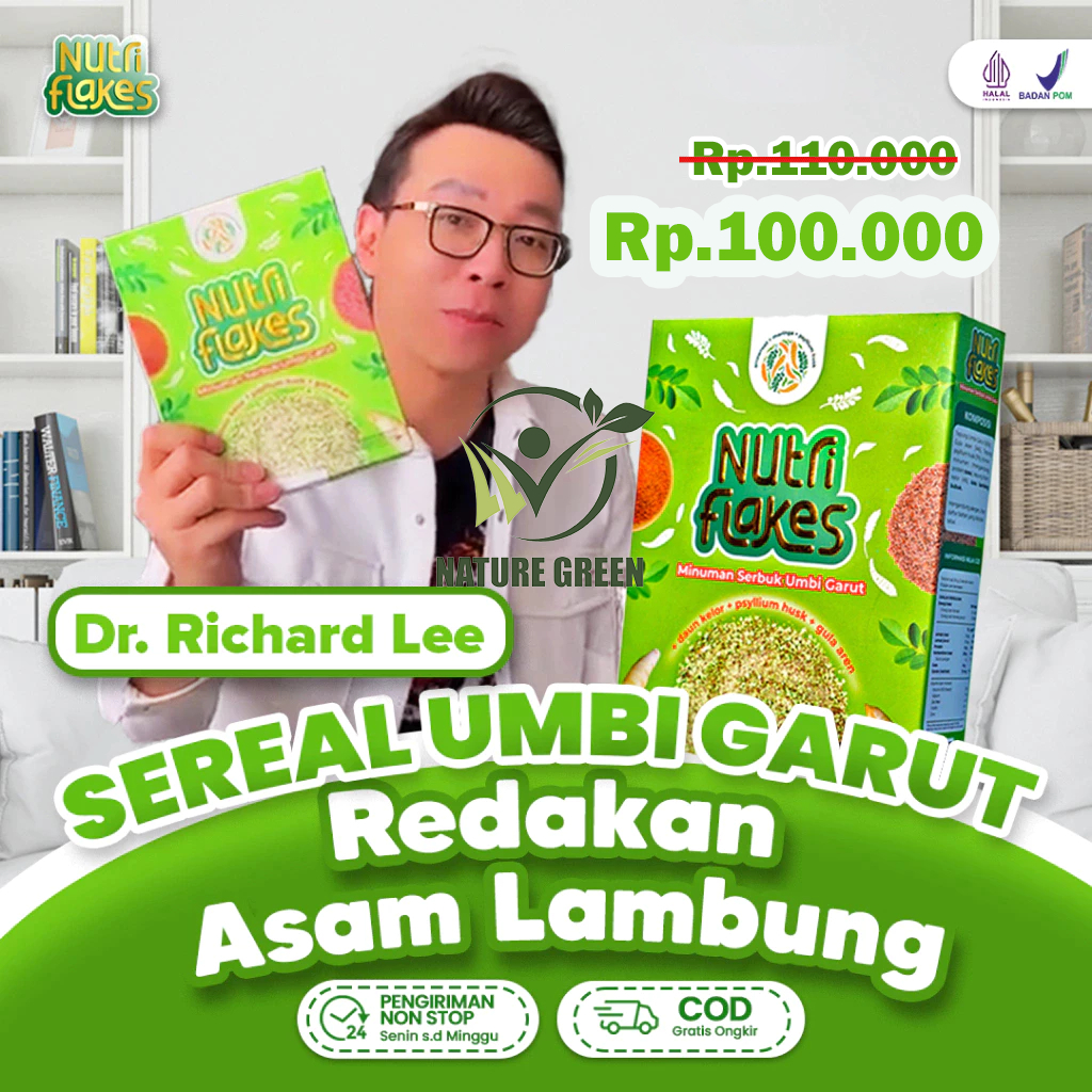 

Nutriflakes : Minum Tradisional untuk Penyembuhan Asam Lambung Isi 280 Gram