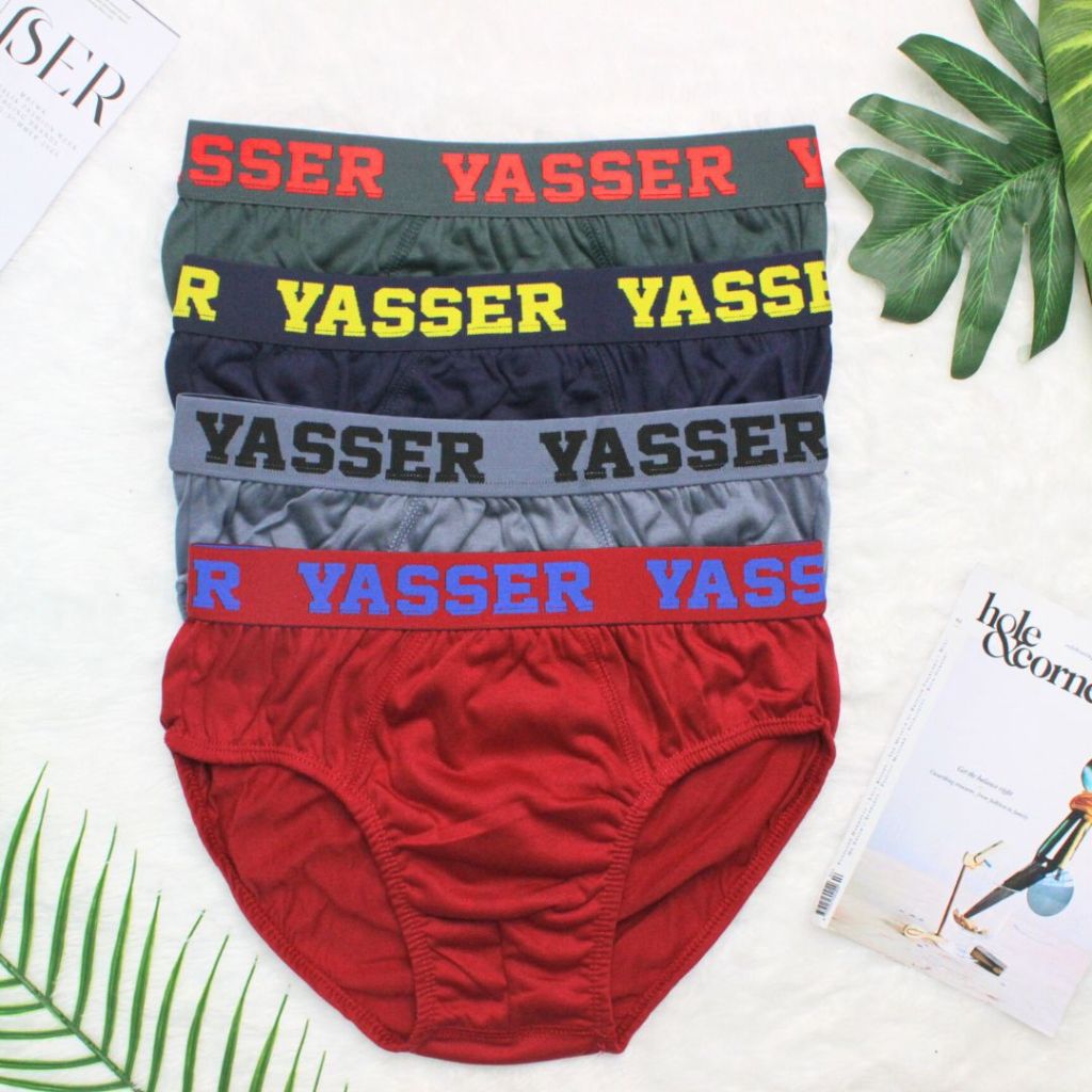 YASSER 0769 - (12 PCS) CELANA DALAM PRIA DEWASA / YASSER SPORTY PREMIUM CD LAKI LAKI