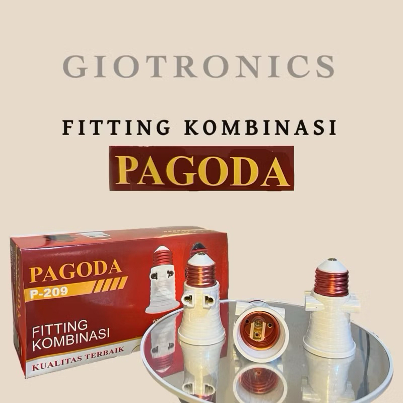 FITTING KOMBINASI PAGODA FITTING COLOK KANAN KIRI fitting colok dua arah