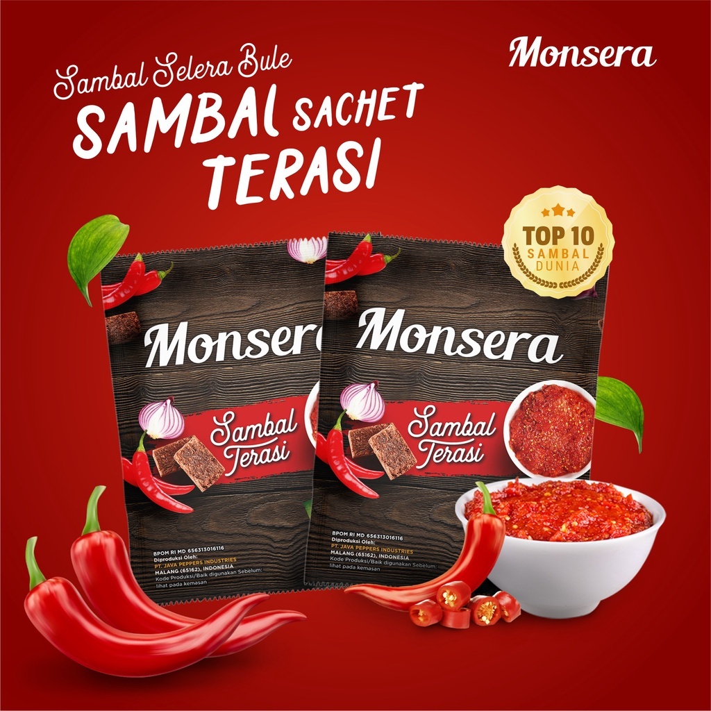 

Sambal Sambel Terasi Monsera Sachet / 1 sachet