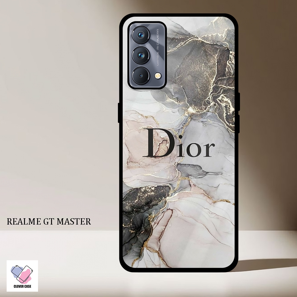 [TH41]  Case Glossy Case HD | REALME GT MASTER  | CASE KEKINIAN LUCU |  Casing Hp Kilau Motif DIOR