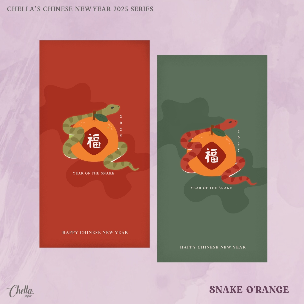 

SNAKE O'RANGE - CUSTOM ANGPAO IMLEK 2025 (BISA TULIS NAMA/LOGO) isi 6 pcs
