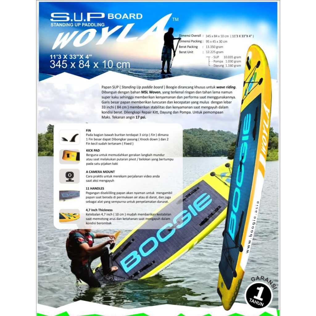 Boogie - SUP Woyla Boogie Standing Up Paddle Board Boogie