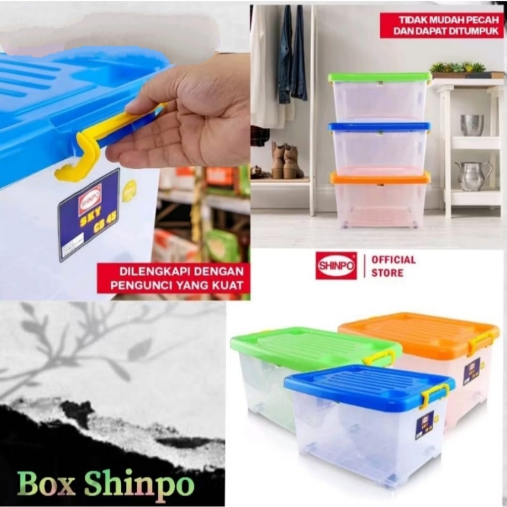 Shinpo Kontainer / Container Penyimpanan / Box Plastik /Box Multifungsi / Box Shinpo