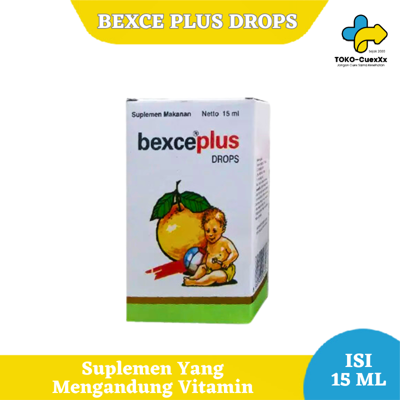 BEXCE PLUS DROPS 15 ML MENGANDUNG VIT. A,B KOMPLEKS, C,D DAN VITAMIN E