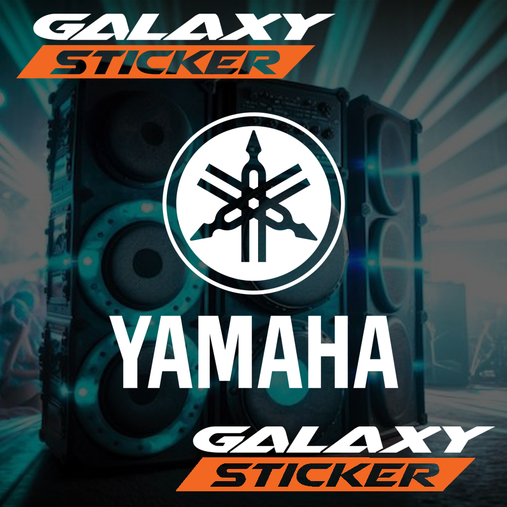 

cutting sticker hardcase box audio yamaha .stiker koper tempat sound system logo yamaha