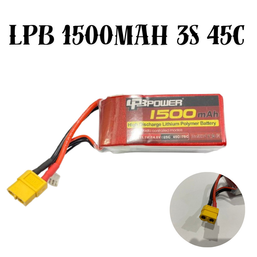 Lipo Battery LPB 1500mah 3S 45C Berkualitas