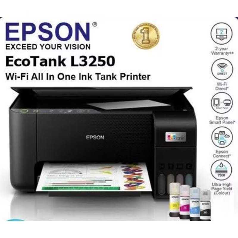 EPSON L3250 Printer Wifi All in One Ecotank L 3250 Pengganti L3150