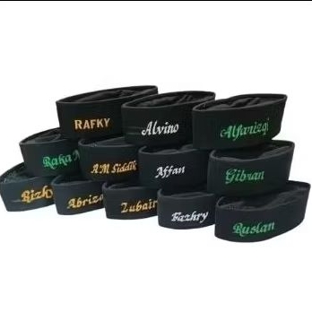 Peci Kupya Songkok Nasional Hitam Bordir Nama, Peci Anak