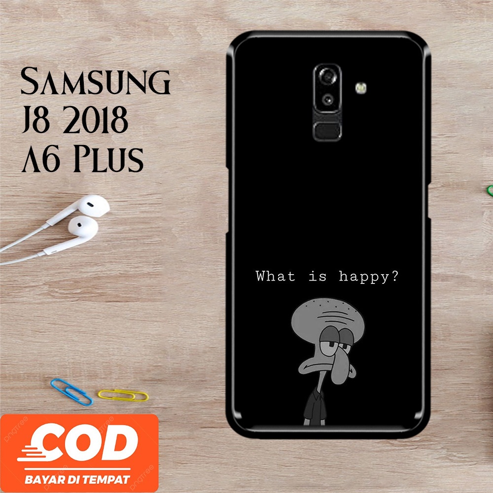 [A19] Squidward Casing Samsung A8 2018 Samsung A6 Plus  Case Pelindung Hp Keren Lucu Viral Unisex Te