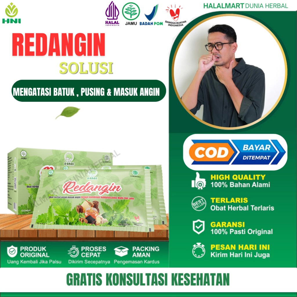 

REDANGIN Obat Herbal Yang Membantu Meredakan Gejala Masuk Angin Anti Oksidan dan Perut Tidak Kembung