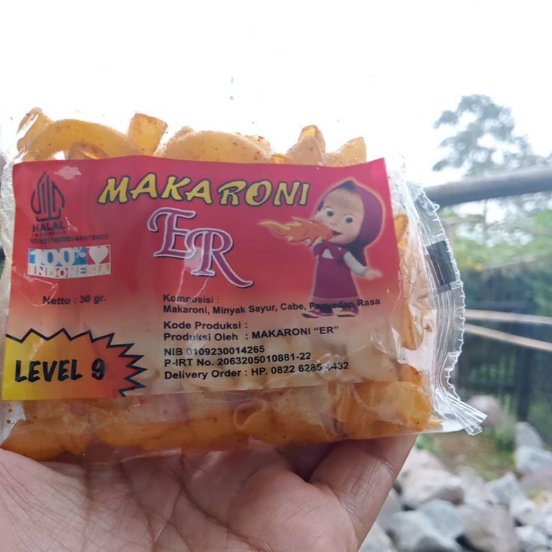 

RiDn MAKARONI LEVEL ER PEDAS GURIH KERIUK LEVEL ORY-10 isi 24 pcs