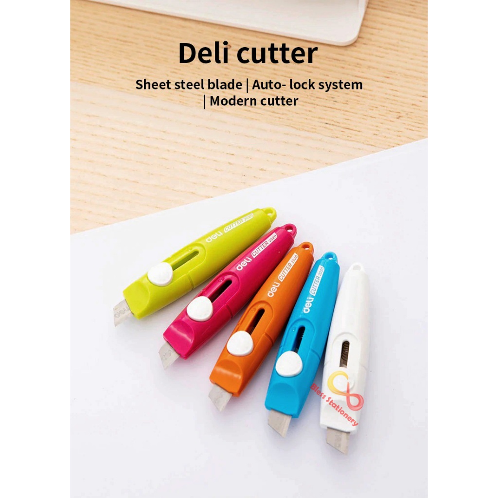 

Cutter kecil DELI Cutter mini Cutter portable cuter traveling size cutter silet
