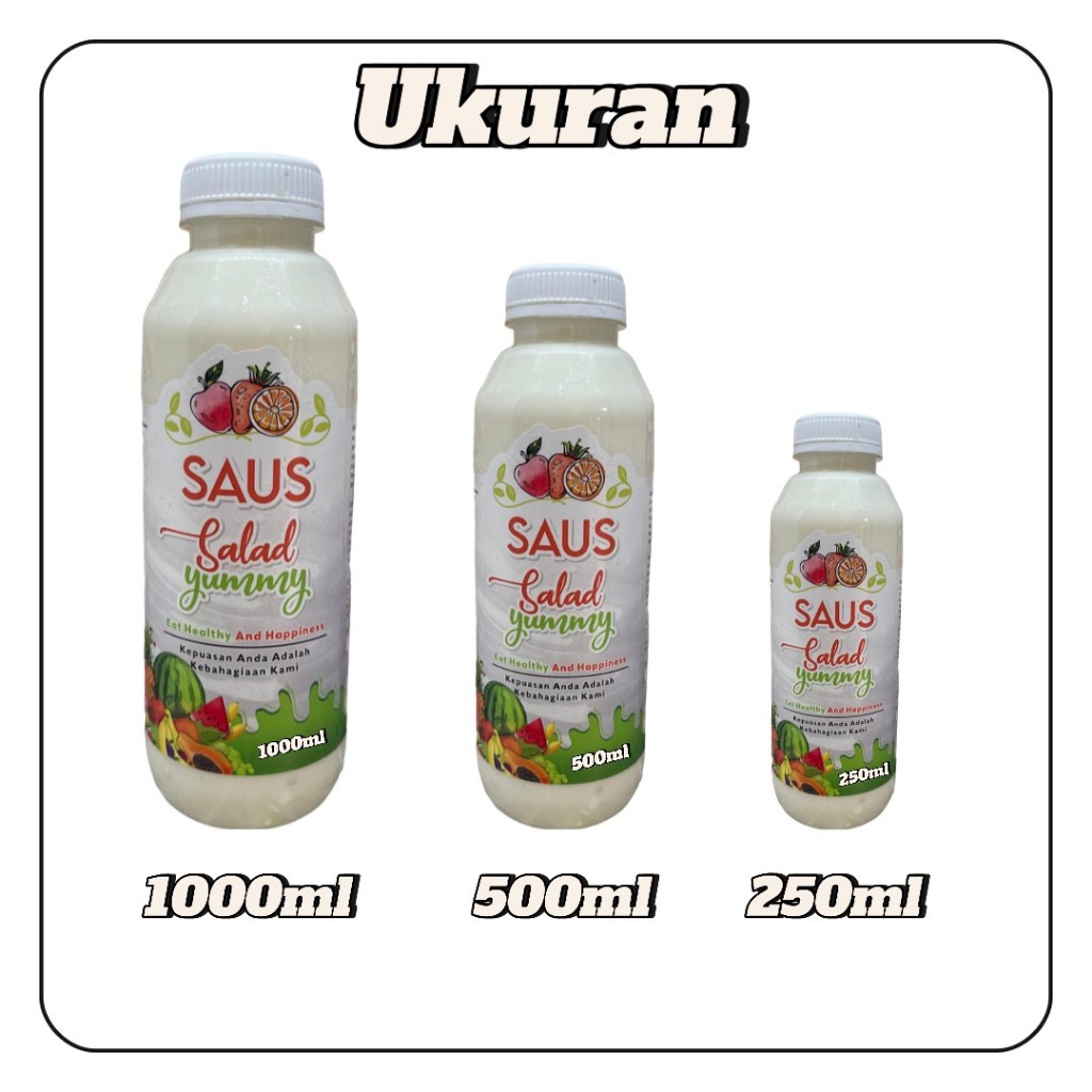 

SAUS SALAD BUAH YUMMY ORIGINAL MAKNYOZ - HALAL