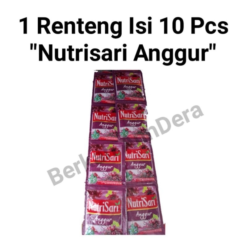 

Nutrisari Rasa Anggur 1 Renteng Isi 10 Pcs