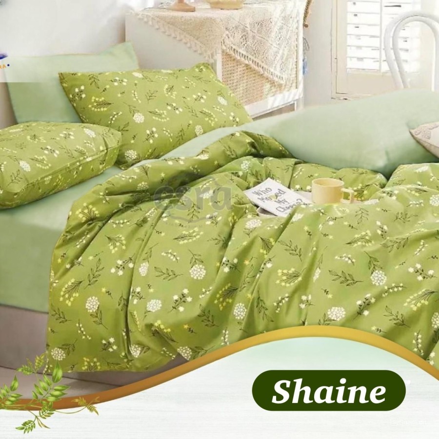 Bedcover Saja Tanpa Sprei Katun Dewasa Motif Bunga Shaine | Bedcover Cewek Cowok | Selimut Lembut