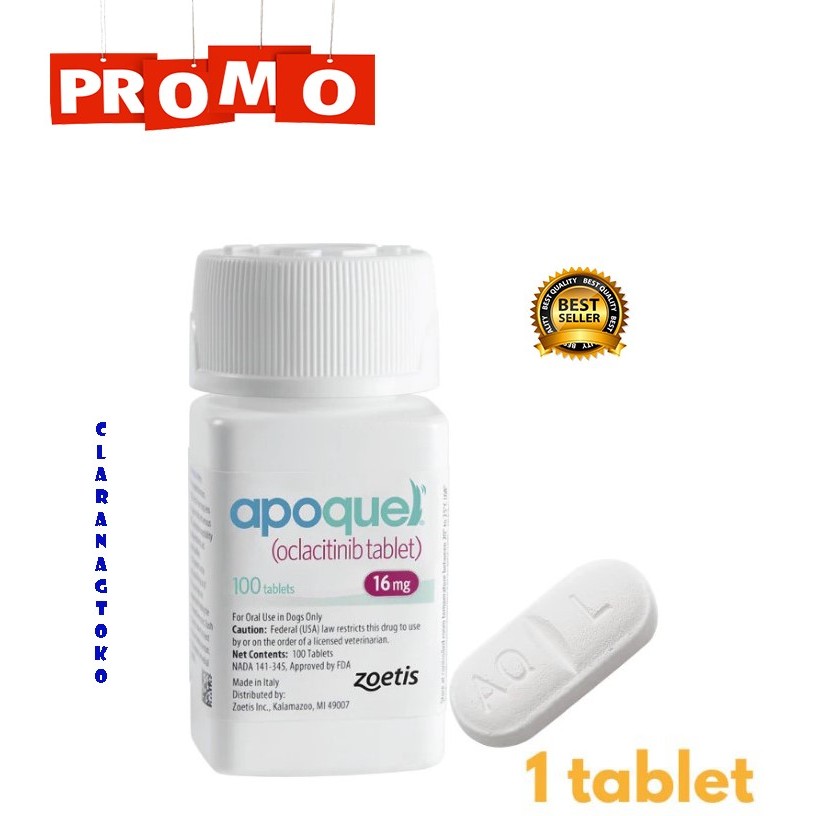 Apoquel Tablet Obat Gatal Alergi Eksim Pada Anjing Dan Hewan Lainnya