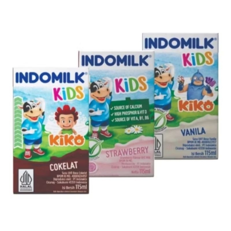 

Susu UHT Indomilk kids ~ Netto 115 ml