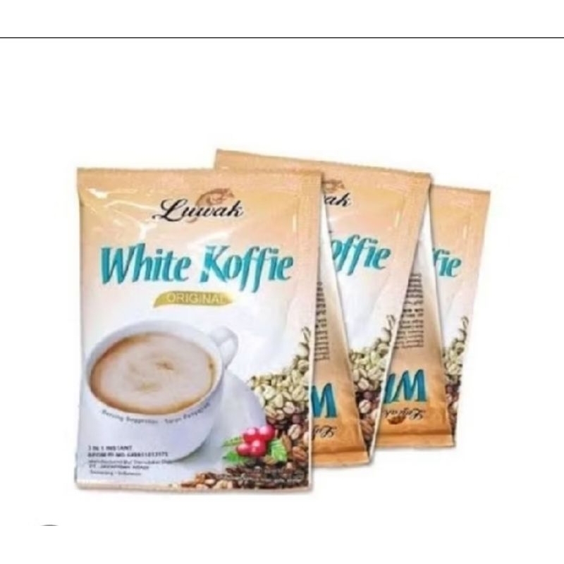 

Luwak White Coffee 1 Renceng isi 10 renceng @20g